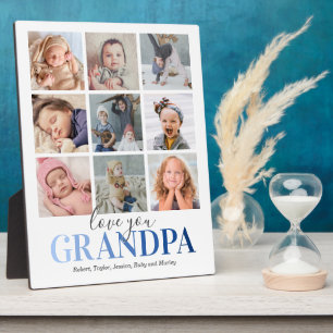 Opa-Geschenk Lieb dich Foto Fotoplatte