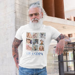 Opa-Geschenk | Liebe Sie Papa Foto T-Shirt<br><div class="desc">Personalisierter Großvater Foto T - Shirt mit einer 9-Bild Collage Vorlage für Sie anpassen,  das Sprichwort "Liebe Sie Großvater",  und die Namen der Enkel. Foto Tipp: Fotos in Quadrate schneiden,  bevor Sie sicherstellen,  dass Betreff im Zentrum für beste Ergebnisse ist.</div>