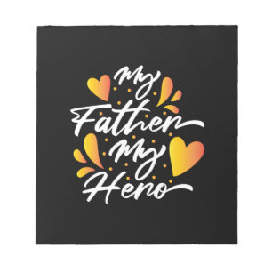 Opa-Geschenk Mein Vater mein Held Notizblock