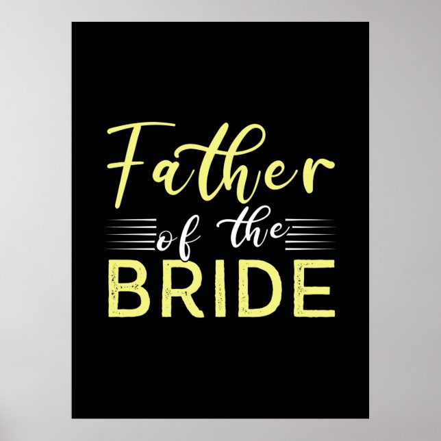 Opa-Geschenk | Vater der Braut Poster (Vorne)