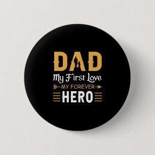 Opa-Geschenk Vater Mein ewiger Held Button