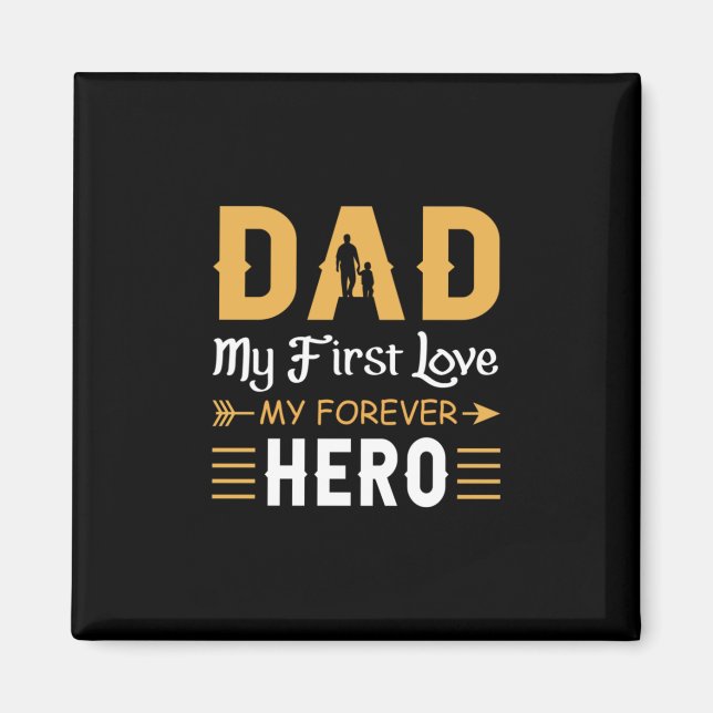 Opa-Geschenk | Vater Mein ewiger Held Magnet (Vorne)