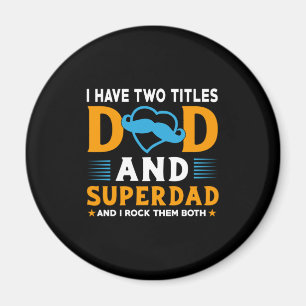Opa-Geschenk   Vater und Super-Vater Magnet