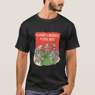 Opa gewinnt Poker Casino Kartenspiel Glücksspiel T-Shirt