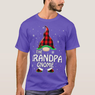 Opa Gnome Buffalo Kariert Matching Family Christ T-Shirt