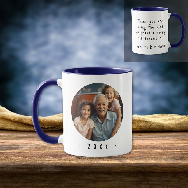 Opa Grandchildren Foto-Message-Kaffee Tasse (Von Creator hochgeladen)