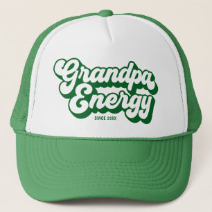 Opa Green Retro Energie Seit Jahr Design Truckerkappe