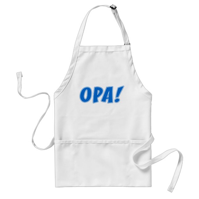 Opa Griechische Feier Schürze (Vorne)