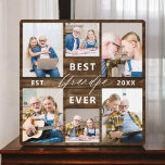 Opa Großkinder Holzfotomaterial Fotoplatte<br><div class="desc">Feiern Sie die besondere Bindung zwischen Papa und seinen Enkelkindern mit unserer "Papa-Großvater-FotoCollage"-Plakette. Diese personalisierte Gedenktafel zeigt wunderbar eine Sammlung von hochgeschätzten Fotos, die wertvolle Momente und Erinnerungen vereint, die Papa mit seinen geliebten Enkelkindern teilt. Der hervorgehobene Titel "Papa" verleiht dem Design eine Touch von Wärme und Zuneigung. Die aus...</div>