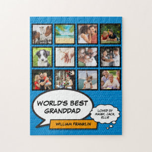 Opa, Großvater, Großvater 12 Foto Blau Spaß