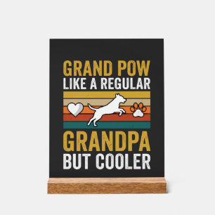 Opa Großvater Hunde Liebhaber Retro Acrylschild