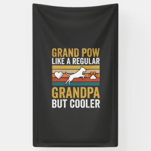 Opa Großvater Hunde Liebhaber Retro Banner