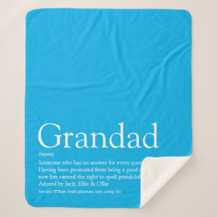 Opa Großvater Papa Definition Spaß Himmelblau Sherpadecke