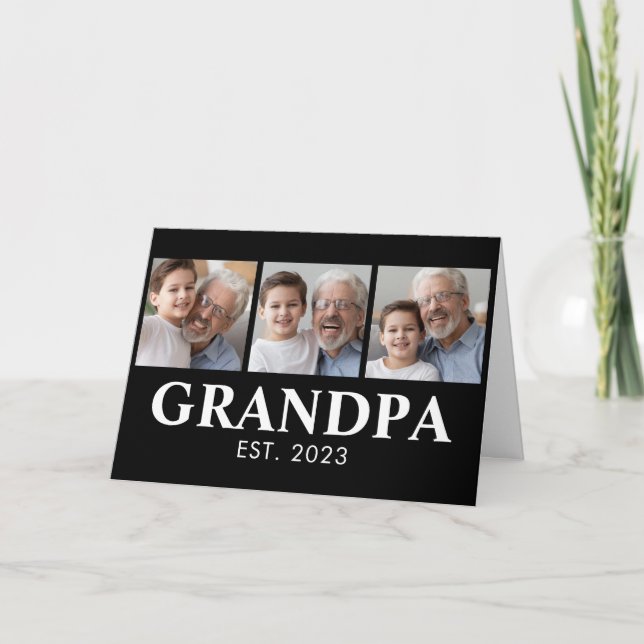 Opa gründete Opa-Tag Karte (Vorderseite)