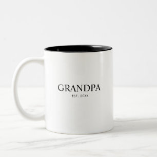 Opa Gründungsjahr Neues Opa-Geschenk Zweifarbige Tasse
