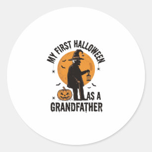 Opa Halloween-Shirt Erster Grusel-Opa_1 Runder Aufkleber