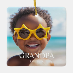 Opa hat das moderne Foto gegründet Keramikornament