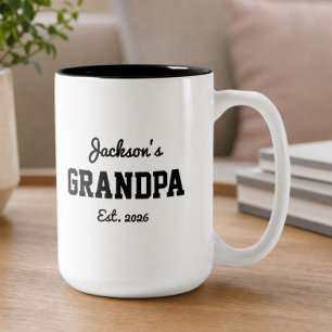 Opa hat einen kühnen modernen Namen etabliert Zweifarbige Tasse