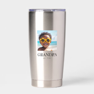 Opa hat Modern Schwarz 2 Foto gegründet Thermobecher