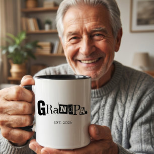 Opa hat modernes, fettgedrucktes, benutzerdefinier tasse