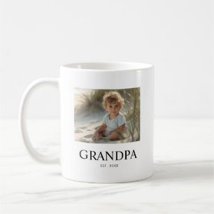 Opa hat Schwarz-Weiß-Modernes Foto gegründet Kaffeetasse