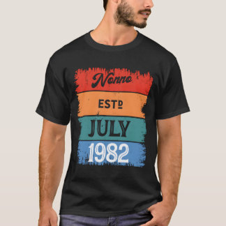 Opa ist Juli 1982 Stolz Opa Bester Vater Legende T-Shirt