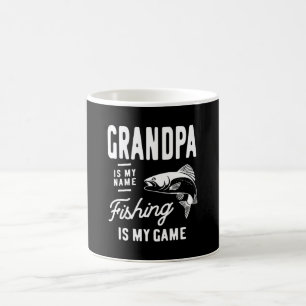 Opa ist mein Name Fischen ist mein Game-Geschenk Kaffeetasse