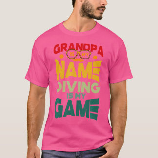 Opa ist mein Name Tauchen ist mein Game Opa Divin T-Shirt