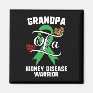 Opa Kidney Disease Awareness Leopard Buffalo P Magnet
