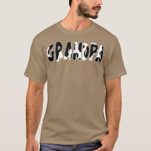 Opa Kuh Print Cow Muster T-Shirt