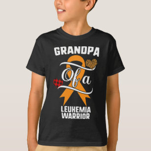 Opa Leukemia Awareness Leopard Buffalo Kariert F T-Shirt