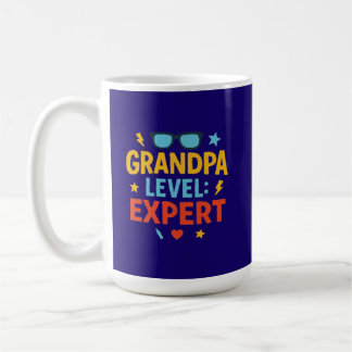 Opa-Level-Experte (Cartoon-Stil)  Kaffeetasse
