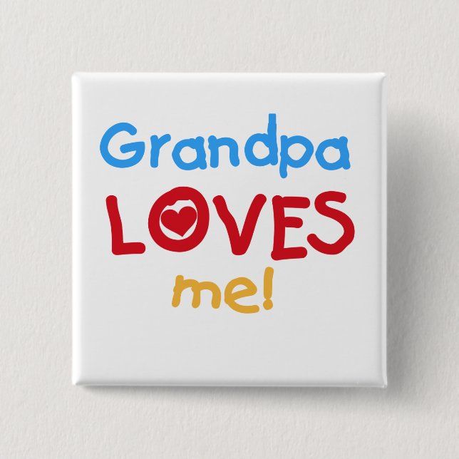 Opa Lieben Tshirts und Geschenke Button (Vorderseite)