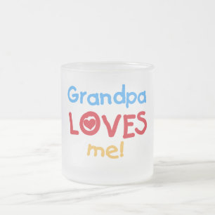 Opa Lieben Tshirts und Geschenke Mattglastasse