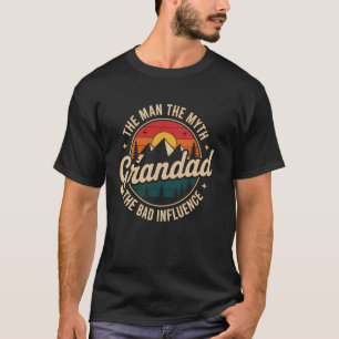 Opa Mann Der Mythos Der Einfluss Lustiger Opa T-Shirt