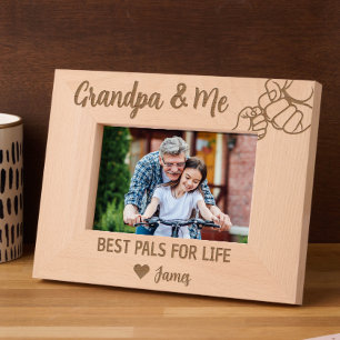 Opa & Me - Beste Lebenszeichen von Grandson Geätzte Rahmen