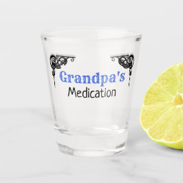 Opa-Medizin lustige niedliche Medizin Schnapsglas