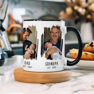 Opa Meilensteine Fotos & Jahre Benutzerdefinierter Tasse