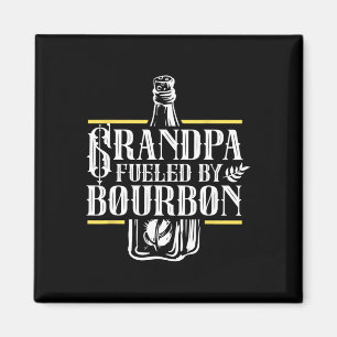 Opa mit Bourbon Drink Drinker Drinker L Magnet