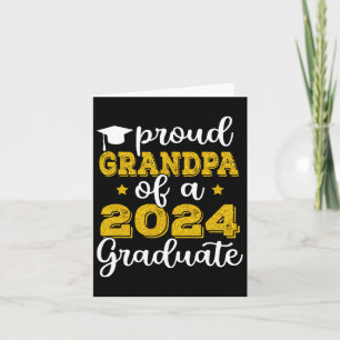 Opa mit einer Cl von 2024 Graduate von 2024 Abschl Karte