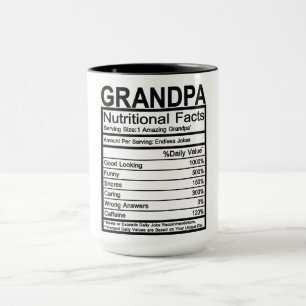 Opa Nutritional Facts Tasse