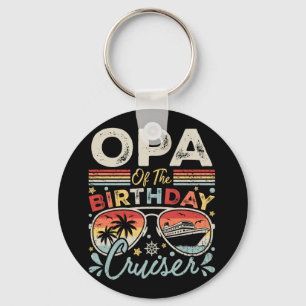 Opa of the Birthday Cruiser Vacation Circle Schlüsselanhänger