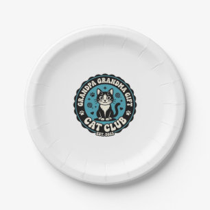 Opa Oma Katze Geschenk Haustierliebhaber Shirt Kun Pappteller