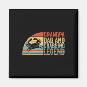 Opa Papa und Krabbenfang-Legende  Magnet