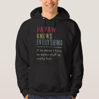 Opa Papaw weiß alles - Großvater Hoodie