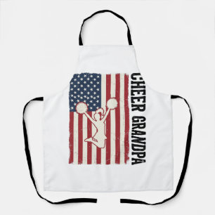 Opa patriotisches Vintage-Flag-Shirt-Design anfeue Schürze