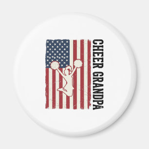 Opa patriotisches Vintage-Flag-Shirt-Design jubeln Magnet
