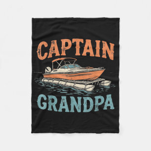 Opa Pontonboot Kapitän Vintage Nautical Boot Fleecedecke