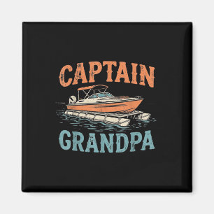 Opa Pontonboot Kapitän Vintage Nautical Boot Magnet