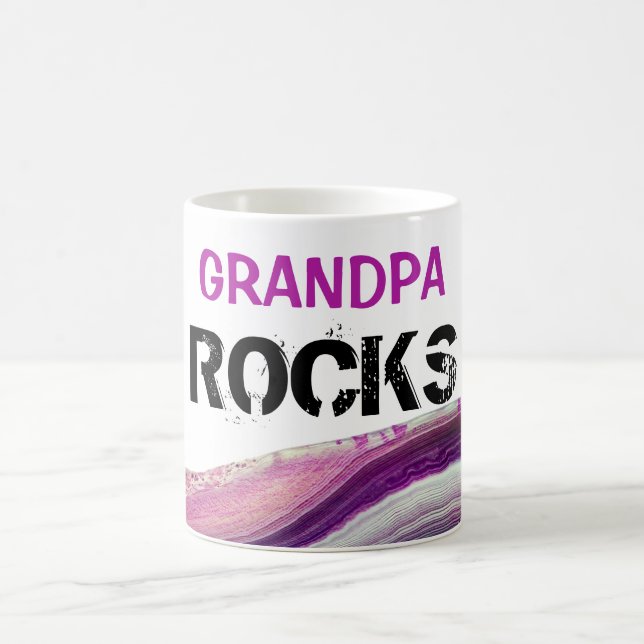 *~* Opa Rocks Lapidary Agate Stone Kaffeetasse (Mittel)